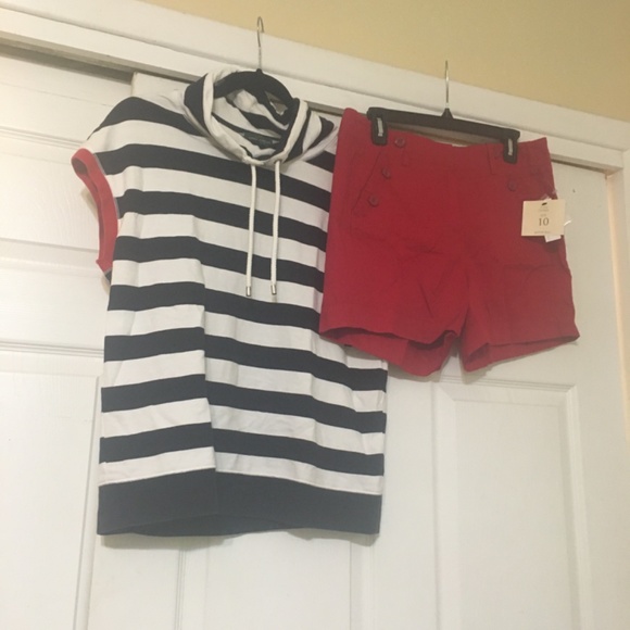 Bundle of NWT Sandro shorts and free Lauren Jeans Co sleeveless hoodie - Picture 8 of 8